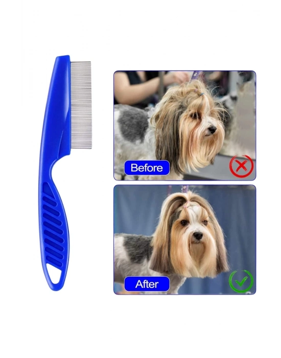 ® 4lü Bit Evcil Hayvan Tarak Seti Kedi Köpek Bit Tarak Seti Pire Tarağı