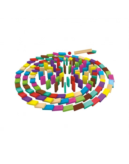 ® 4456 Renkli Ahşap Domino