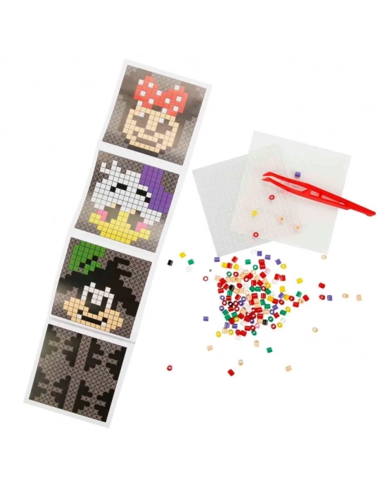 ® 4in1  Minnie Mouse Pixel Pixel Boncuk Aktivite ve Oyuncak Seti