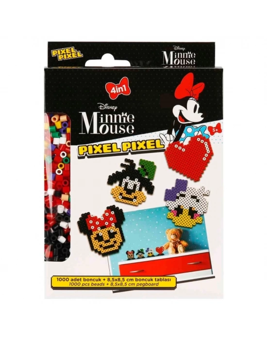 ® 4in1  Minnie Mouse Pixel Pixel Boncuk Aktivite ve Oyuncak Seti