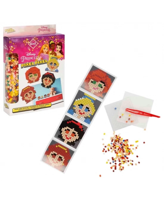 ® 4in1 Princess Pixel Pixel Boncuk Aktivite ve Oyuncak Seti