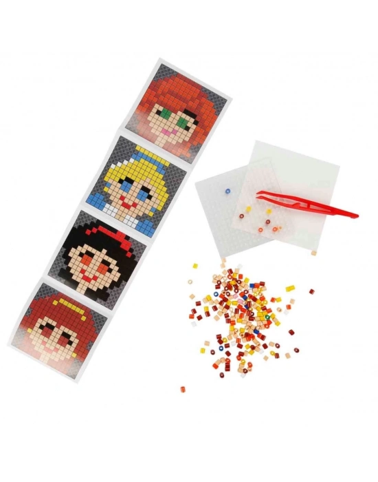 ® 4in1 Princess Pixel Pixel Boncuk Aktivite ve Oyuncak Seti