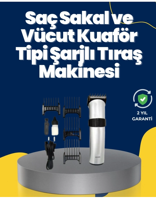 ® 5 Farklı Kesim Tarağıyla Gelen Çok Amaçlı Tıraş Cihazı