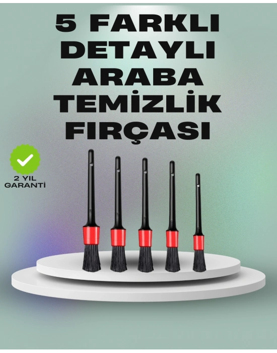 ® 5li Araç Temizlik Fırça Seti-Detaylı Temizlik İçin Çok Amaçlı Fırçalar