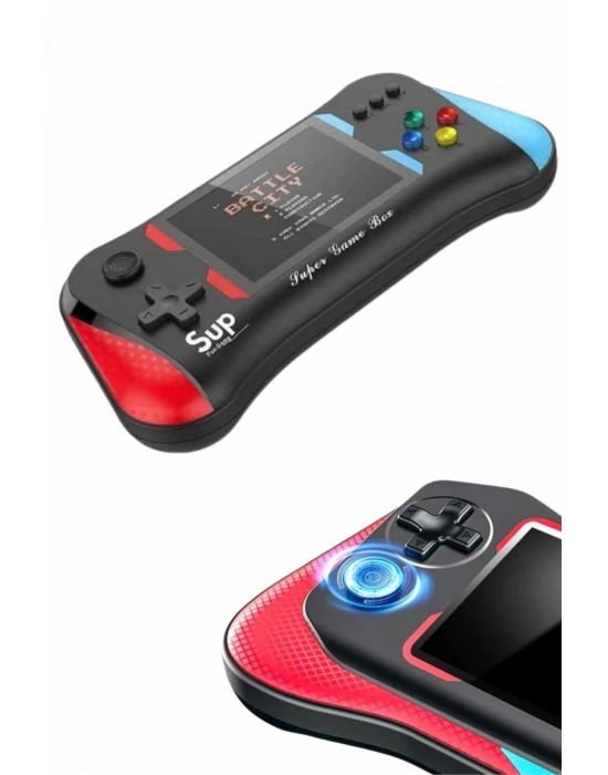 ® 500 Oyunlu Retro Sup Konsolu Taşınabilir Mini Gamepad 3,5 İnç Ekran