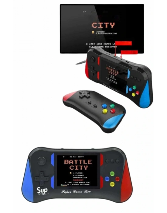 ® 500 Oyunlu Retro Sup Konsolu Taşınabilir Mini Gamepad 3,5 İnç Ekran