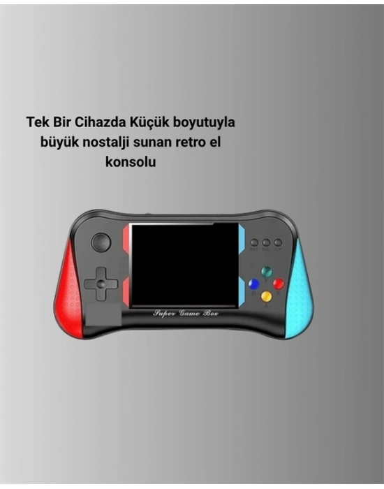 ® 500 Retro Oyunlu Taşınabilir El Konsolu – X7M Modeli