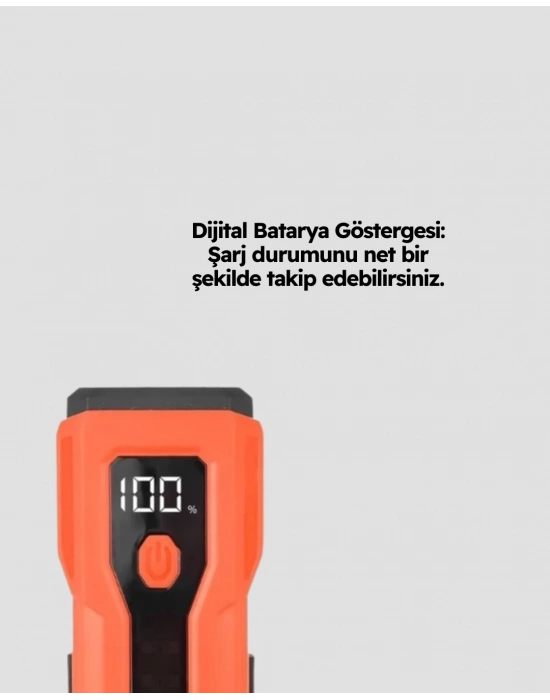 ® 5000 mAh Bataryalı Bisiklet Farı COB Çakar Çok Fonksiyonlu
