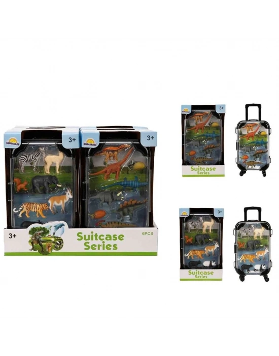 ® 5003  FİGÜR HAYVAN SET VALİZLİ 8PRÇ 2A 6D