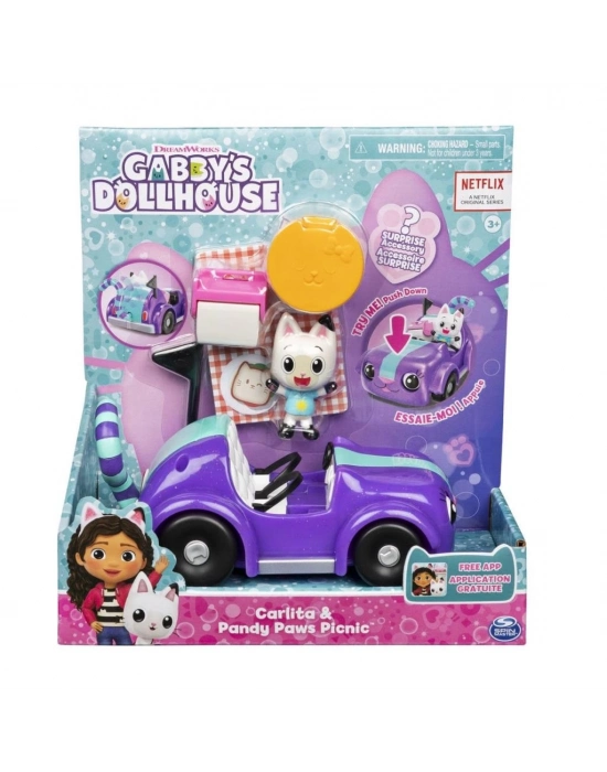 ® 6062145 Gabbys Dollhouse Pandy Paws ve Carlita Araba