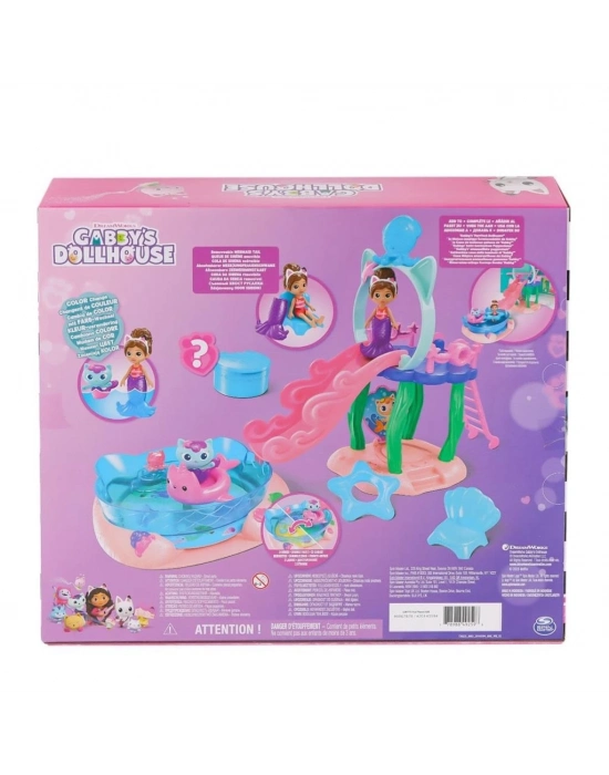 ® 6067878 Gabbys Dollhouse Gabby ve Mercat Purr-ific Havuz Oyun Seti
