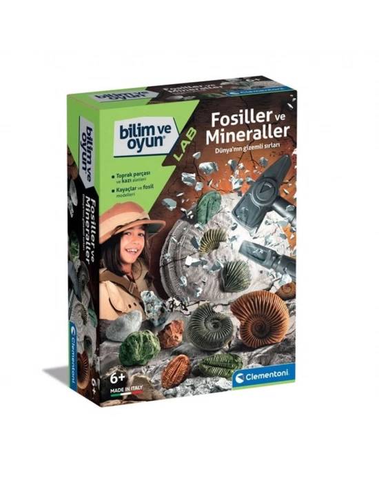 ® 64336 Bilim ve Oyun - Fosiller ve Mineraller Kazı Seti