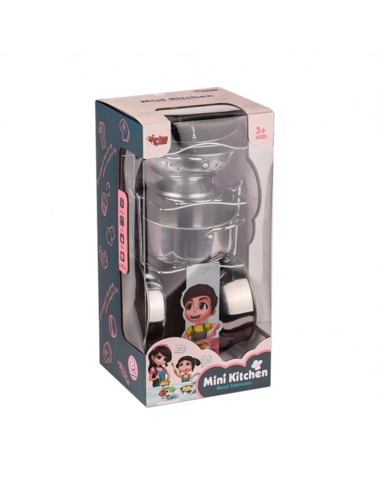 ® 683G-2 Çelik Tencere tava Seti 7 Parça -Vardem Oyuncak