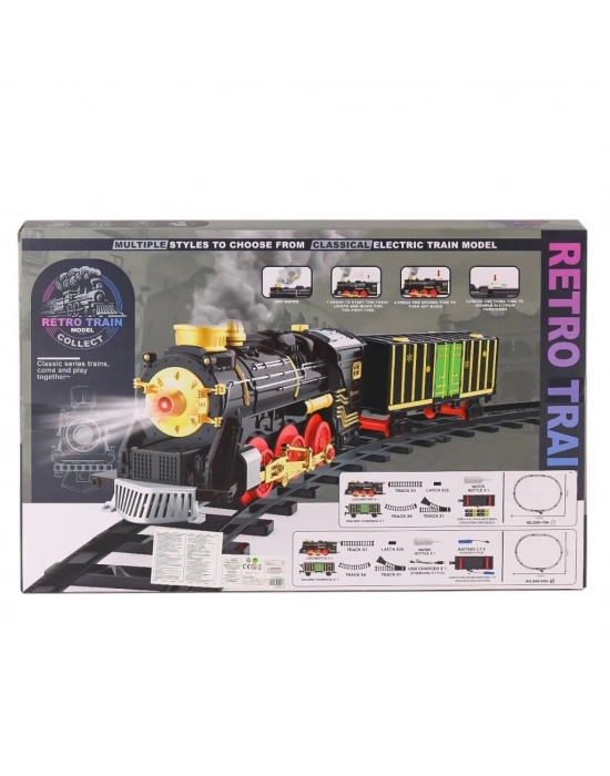 ® 699-69A Sesli Işıklı Şarjlı Dumanlı Tren Seti -Karsan Oyuncak