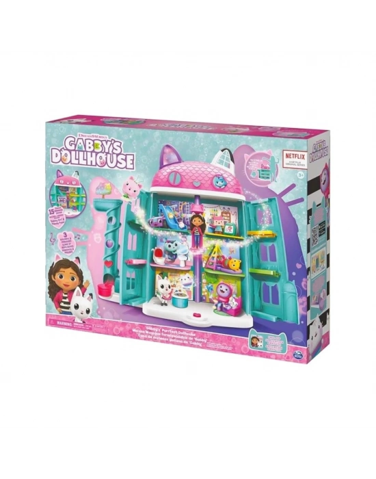 ®  70742 Gabbys Dollhouse Festival Evi Eğlenceli Müzikli Oyun Seti 63 cm -Spinmaster