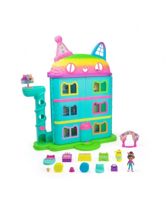 ®  70742 Gabbys Dollhouse Festival Evi Eğlenceli Müzikli Oyun Seti 63 cm -Spinmaster