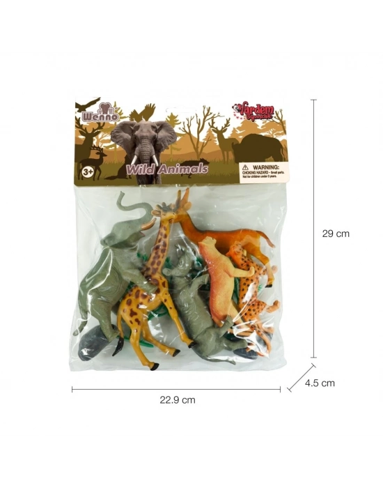® 7141,7142,7143 Poşette 10 parça Hayvan Seti