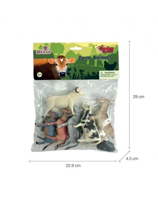 ® 7141,7142,7143 Poşette 10 parça Hayvan Seti