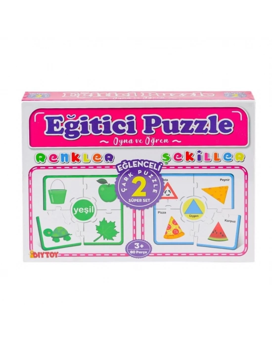 ® 7194 Çark Puzzle Renkler Şekiller -