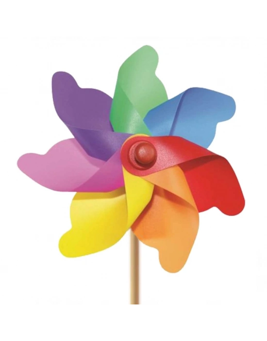 ® 7 Kanat 20cm GökKuşağı Rüzgar Gülü