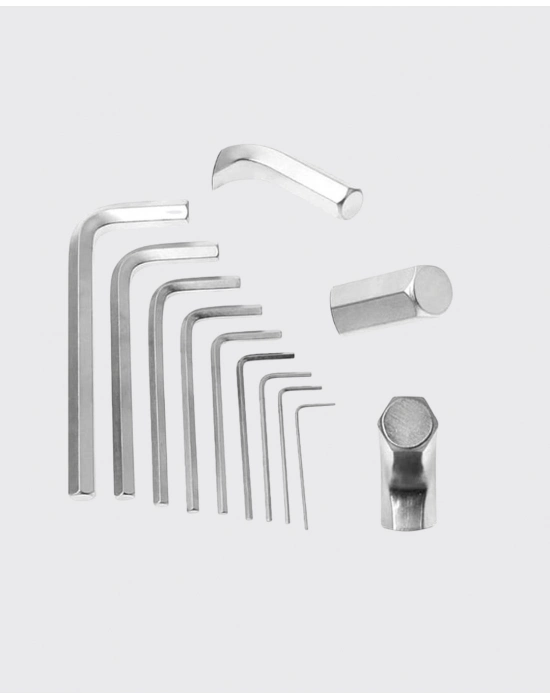 ® 9 Parça Alyan Anahtar Seti Altıgen Uçlu Mobilya ve Tamir İçin