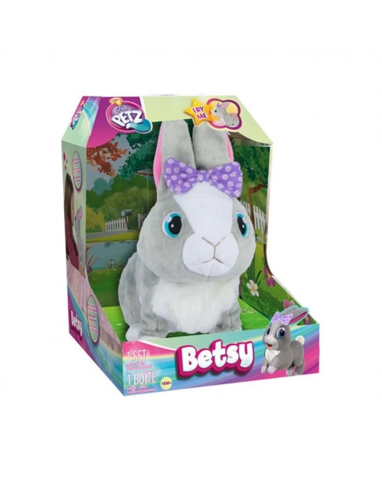 ® 9586 Sesli ve Hareketli Peluş Tavşan Betsy -