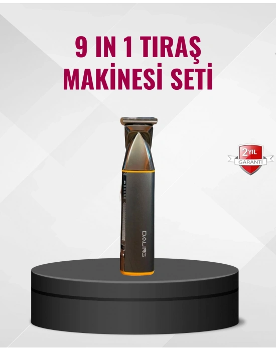 ® 9’u 1 Arada Çoklu Bakım Tıraş Seti Profesyonel Saç Sakal Kesme