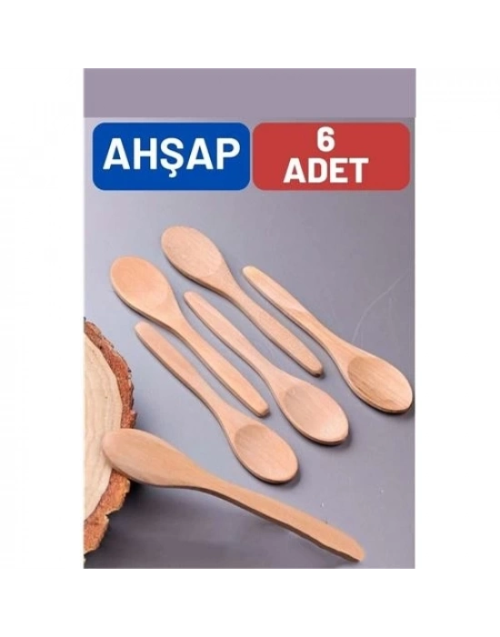 ® Ahşap Baharat Kaşığı Barnhard Design 6 ADET