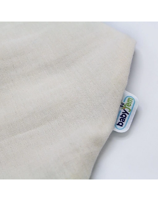 ®  Ahşap Diş Kaşıyıcılı Bürümcük Müslin Önlük 736 Ekru