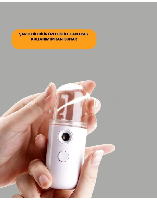 ® Akıllı Pro Teknolojili Şarjlı Nemlendirici – Portatif Cilt ve Hava Nemlendirici Cihaz