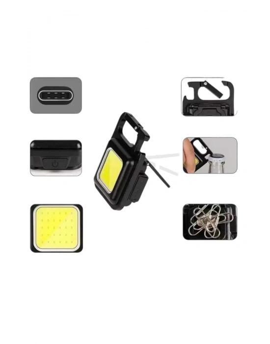 ® Anahtarlık Çok Amaçlı Mıknatıslı Taşınabilir Işık Led Şarjlı