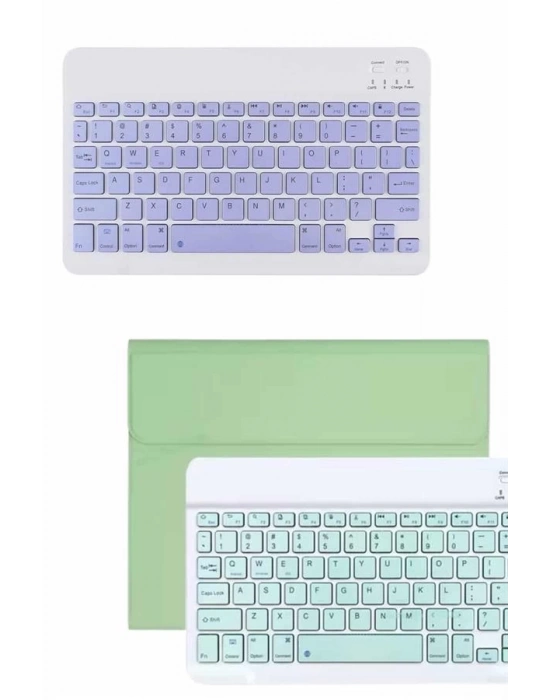 ® Android ve İOS Uyumlu Bluetooth Kablosuz Türkçe Q Klavye Renkli