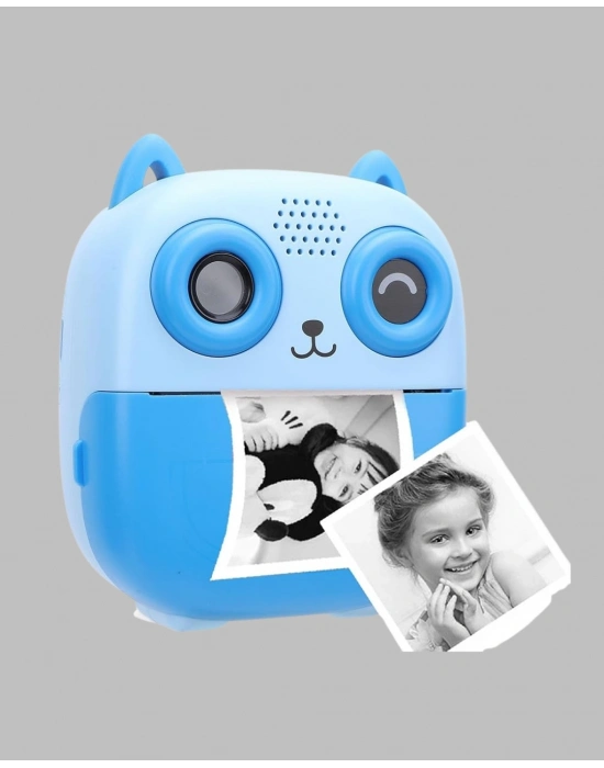 ® Anında Baskı Özellikli Çocuk Kamerası 48MP 1080P Çift Lens 32GB Destekli