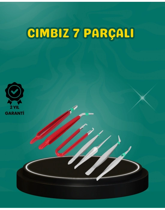 ® Antistatik 7’li Hassas Cımbız Takımı Manyetik Olmayan Uçlu