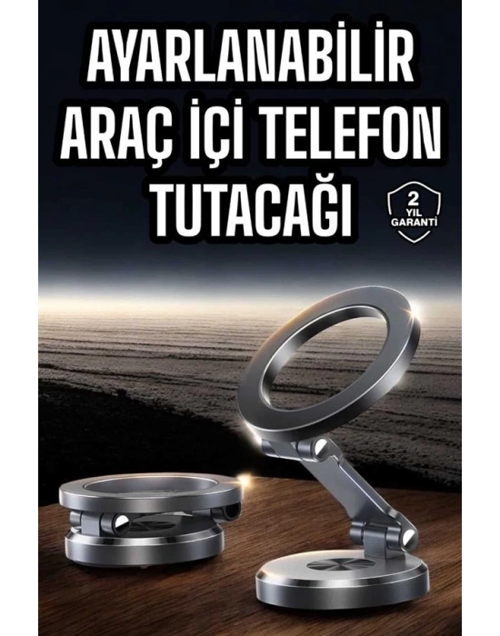 ® Araç İçi Telefon Tutacağı Manyetik Tasarım Ayarlanabilir