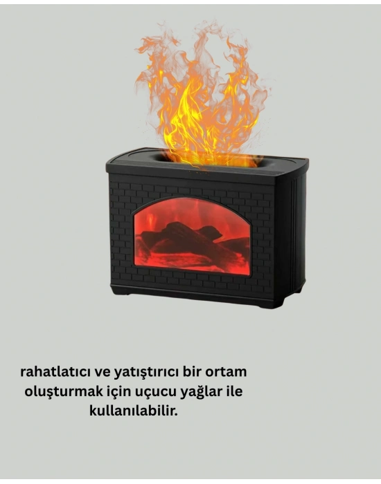 ® Aromaterapi Difüzör Ultrasonik Sessiz Nemlendirici USB Destekli