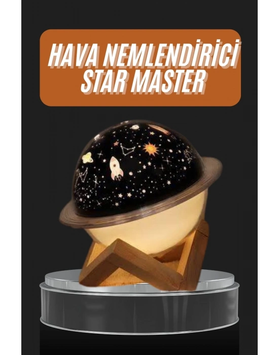 ® Aromaterapi Hava Nemlendirici Gece Lambası Uzay Model Satürn Oda Kokusu