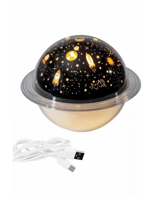 ® Aromaterapi Hava Nemlendirici Gece Lambası Uzay Model Satürn Oda Kokusu