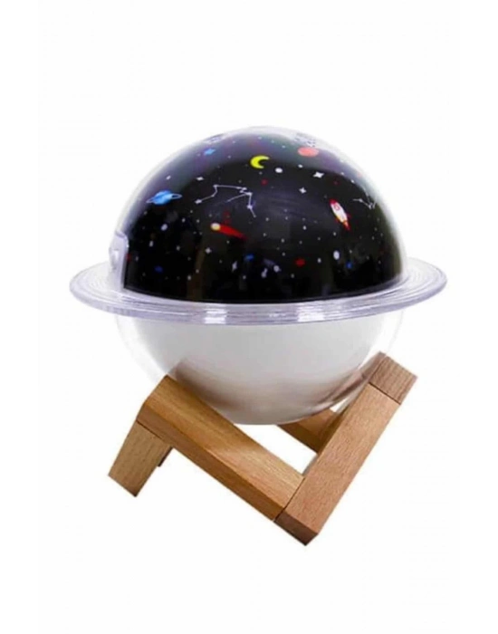 ® Aromaterapi Hava Nemlendirici Gece Lambası Uzay Model Satürn Oda Kokusu