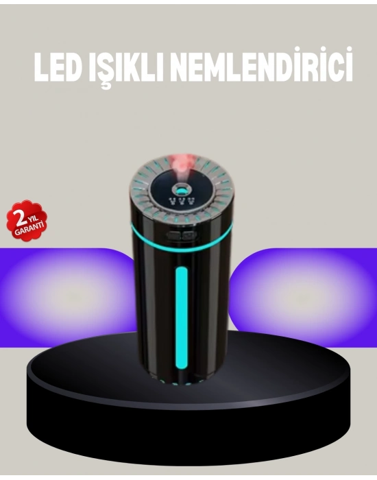 ® Aromaterapi Özellikli Ultrasonik Hava Nemlendirici LED Atmosfer Işığı
