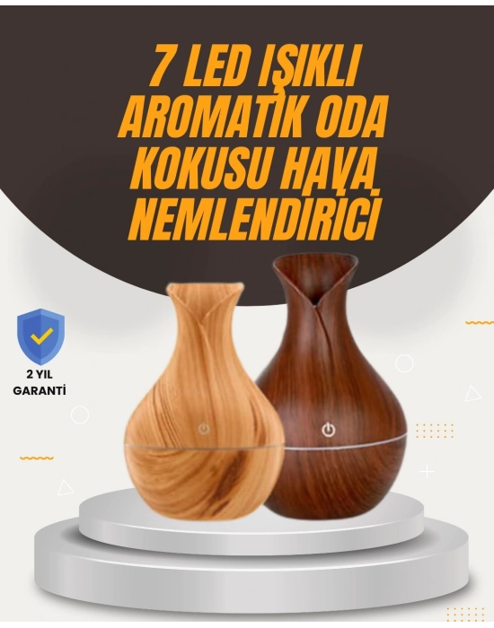 ® Aromaterapi Özellikli Ultrasonik Taşınabilir Oda ve Ofis Nemlendirici