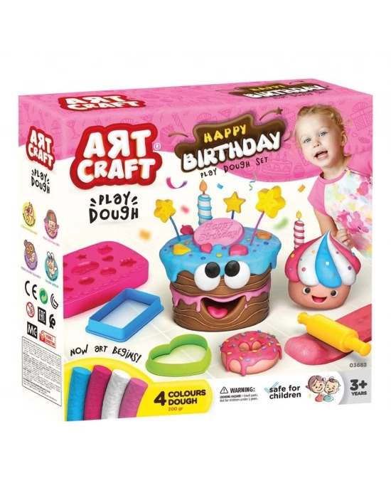 ® Art Craft Doğum Günü Oyun Hamuru Seti 10 Parça