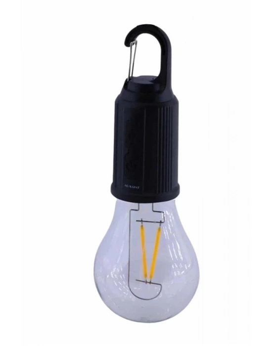 ® Askılı Kırılmaz Led Işık Kamp Bahçe Lambası Taşınabilir Led Ampul Şarjlı