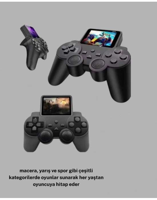 ® Atari S10 Retro Oyun Konsolu – 520 Nostaljik Oyun, TV Bağlantılı, Şarjlı ve Taşınabilir