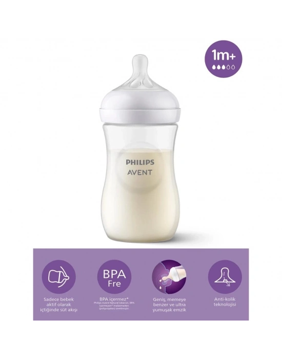 ®   Doğal Tepkili Natural Response PP Biberon 260 ml 1+ Ay