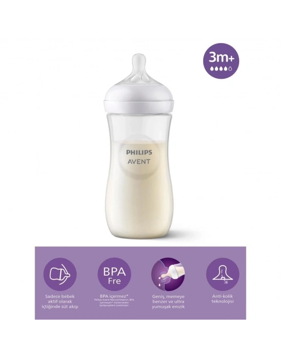 ®   Doğal Tepkili Natural Response PP Biberon 330 ml 3+ Ay