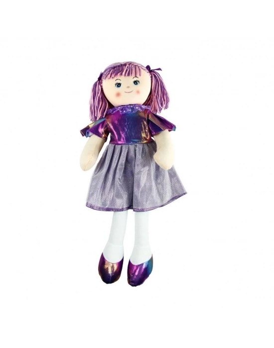 ® AY950C Parlak Elbiseli Bez Bebek 50 cm -Vardem