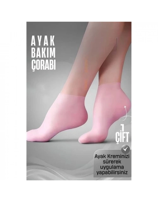 ® Ayak Bakım Çorabı Silikon Ayak Krem Uygulama Koruyucu Çorap