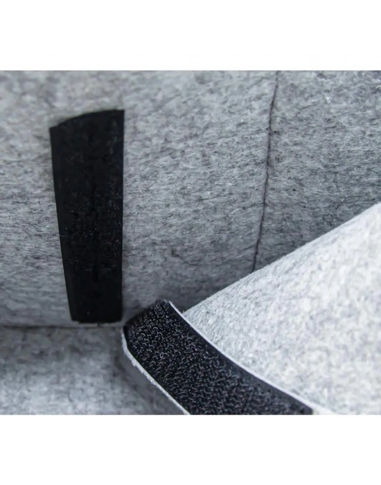 ®  Keçe Anne Bebek Bakım Çantası 772 Gri Çiçek