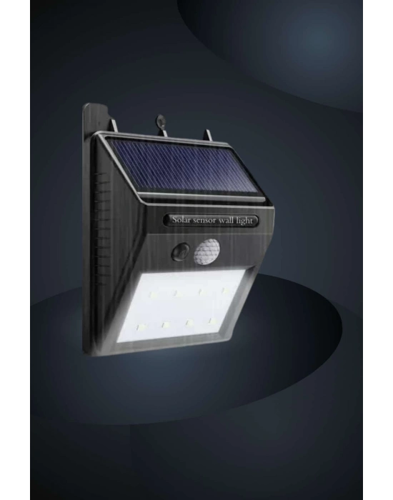 ® Bahçe Aydınlatma Sensörlü Güneş Enerjili Duvar Lambası 40 Led Işık